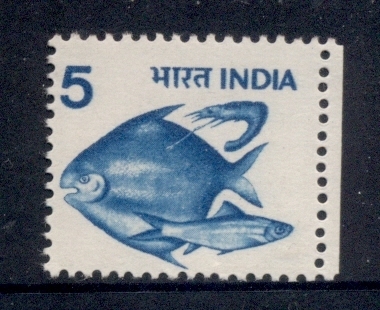 India-1975-88-Fish-5p-MUH