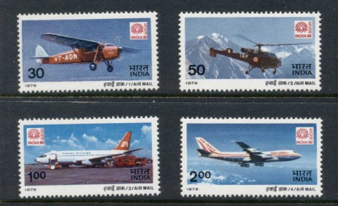 India-1979-Airmail-Plane