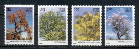 India-1981-Flowering-Trees-MUH