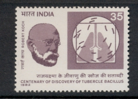 India-1982-TB-Bacillus-centenary-MUH