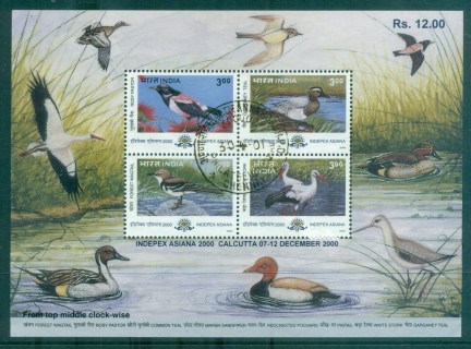 India-2000-INDIPEX-Birds-MS-FU