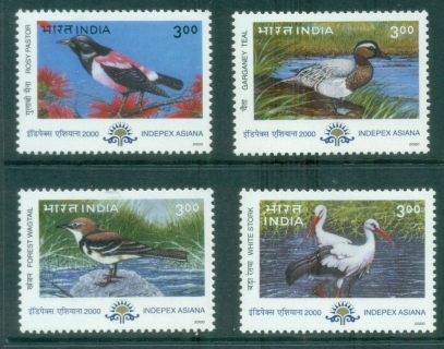 India-2000-INDIPEX-Birds-MUH