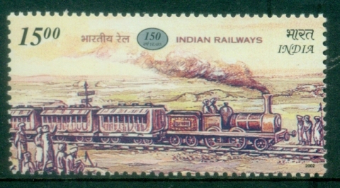 India-2002-The-150-Years-of-Railways-in-India-MUH