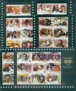 India-2011-100-years-of-Indian-Cinema-6x-MS-MUH-lot82976