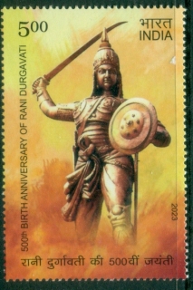 India-2023-The-500th-Anniversary-of-the-Birth-of-Rani-Durgavati-1524-1564-MUH