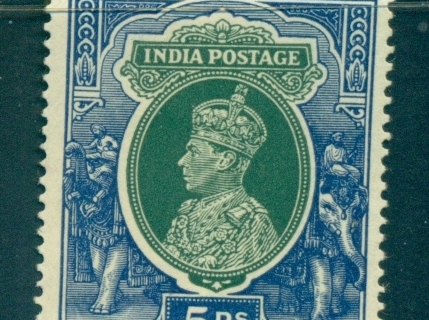 India-1937-40-KGVI-5R-MLH-lot82427