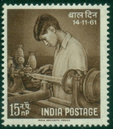 India-1961-Childrens-Day-MUH