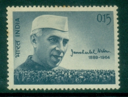 India-1964-Nehru-Mourning-Issue-MLH