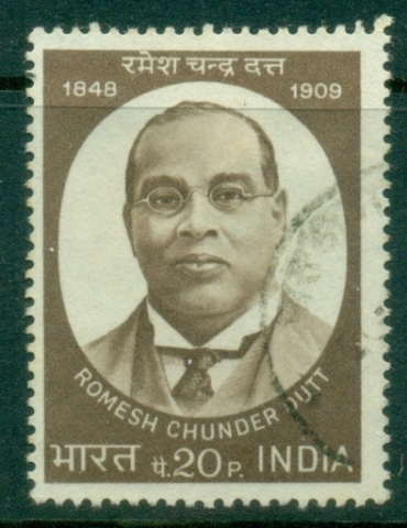 India-1973-Romesh-Chandra-Dutt-Writer-Commemoration-FU