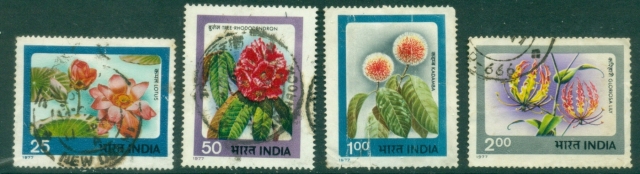 India-1977-Indian-Flowers-FU