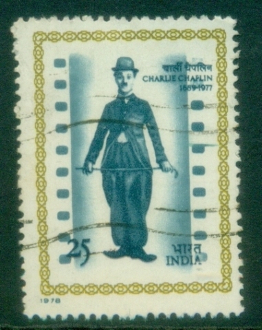 India-1978-Charlie-Chaplin-Commemoration-FU