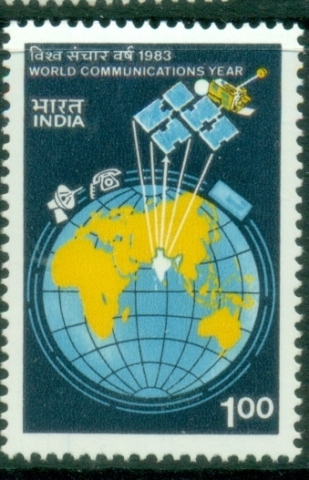 India-1983-World-Communications-Year-MLh