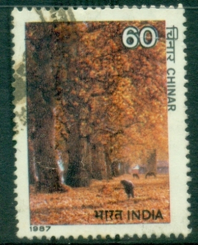 India-1987-Indian-Trees-60p-FU