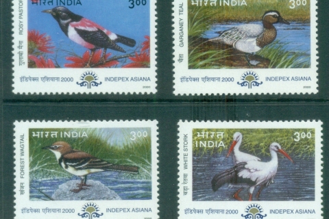 India-2000-INDIPEX-Birds-MUH