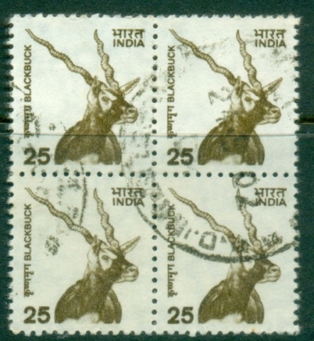 India-2000-Wildlife-25p-Antilope-cervicapra-block-4-FU