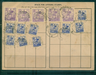 India-1940s-Defence-Savings-Stamps-on-booklet-lot36712