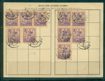 India-1940s-Defence-Savings-Stamps-on-booklet-lot36714