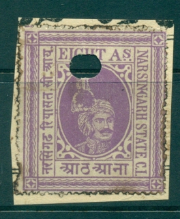 Narsinarh-State-1926-7-Revenue-Ty-jpg-10-8a-purple