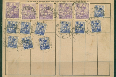 India-1940s-Defence-Savings-Stamps-on-booklet-lot36712