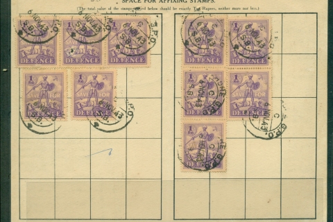India-1940s-Defence-Savings-Stamps-on-booklet-lot36714