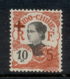 Indo-China-1914-red-Cross-Surch-10c-5c-MLH