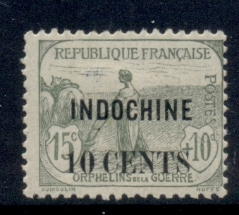 Indo-China-1919-War-Orphans-Surch-10c-on-15c-MLH