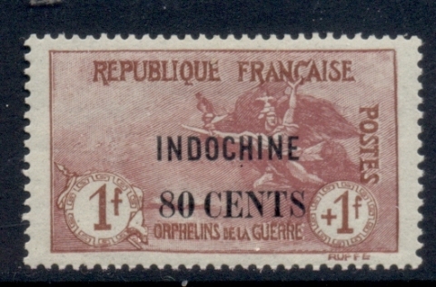 Indo-China-1919-War-Orphans-Surch80c-on-1f-MLH