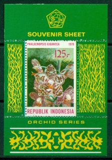 Indonesia-1979-Flowers-Orchids-MS-MUH