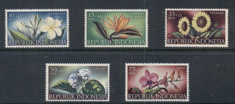 Indonesia-1957-Flowers-MUH