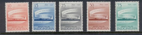 Indonesia-1957-Telegraph-Centenary-MUH