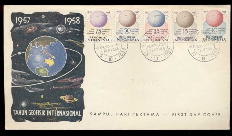 Indonesia-1958-International-Geophysical-year-FDC