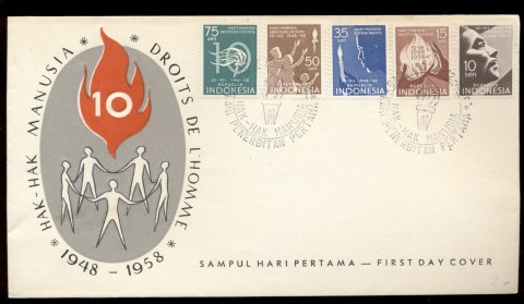 Indonesia-1958-declaration-of-Human-Rights-FDC