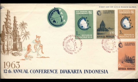 Indonesia-1963-12th-conf-of-the-Pacific-Area-Travel-Assoc-FDC