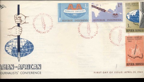 Indonesia-1963-Asian-African-Journalists-Conference-FDC