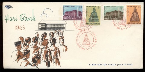 Indonesia-1963-National-Banking-Day-FDC