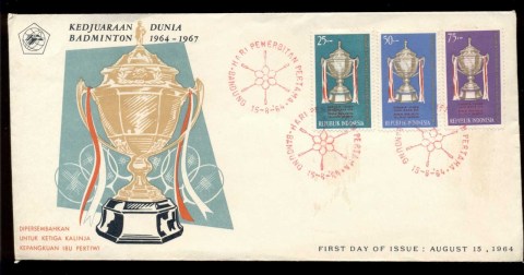 Indonesia-1964-Thomas-Cup-Badminton-World-Championship-FDC