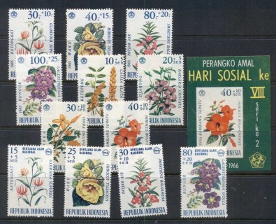 Indonesia-1965-66-Flowers-MS-MUH