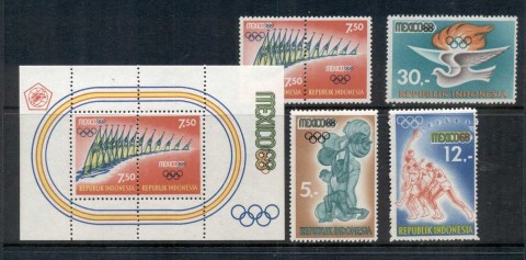 Indonesia-1968-Summer-Olympics-Mexico-City-MS-MUH