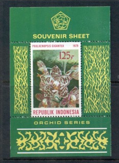 Indonesia-1979-Flowers-Orchids-MS-MUH