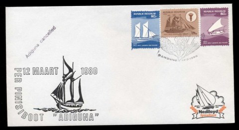 Indonesia-1980-Spice-Race-Ships-FDC