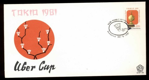 Indonesia-1981-Uber-Cup-81-Badminton-Championship-FDC