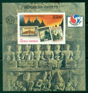 Indonesia-1994-Postage-Stamp-Anniversary-MS-MUH