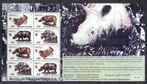 Indonesia-1996-WWF-Javan-Sumatran-Rhinoceros-MS-MUH