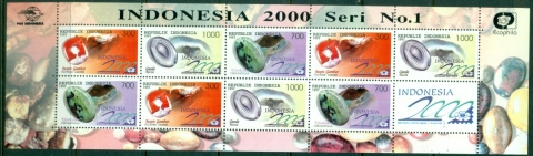 Indonesia-1997-Gemstones-sheet-MUH-XL