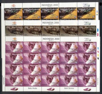 Indonesia-1998-Gemstones-Minetals-3x-sheet-MUH