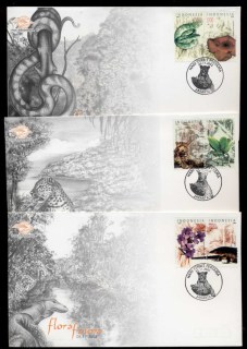 Indonesia-2002-Flora-fauna-3xFDC