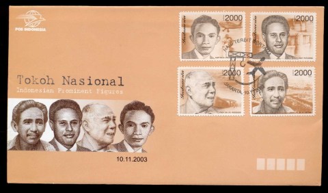 Indonesia-2003-Famous-Men-FDC