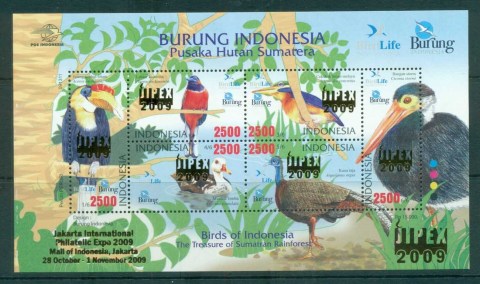 Indonesia-2009-Birds-of-Indonesia-Opt-JIPEX-MS-MUH-lot82747