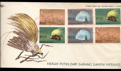 Indonesia-Irian-Barat-1963-Acquisition-of-West-Irian-FDC