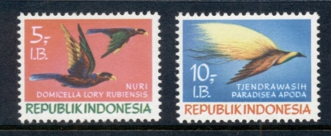 Indonesia-West-Irian-1970-Birds-MUH